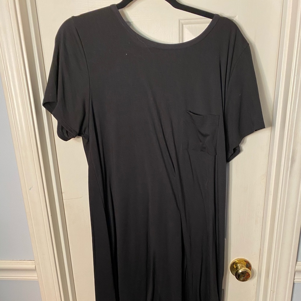 Solid Black LulaRoe Carly Dress